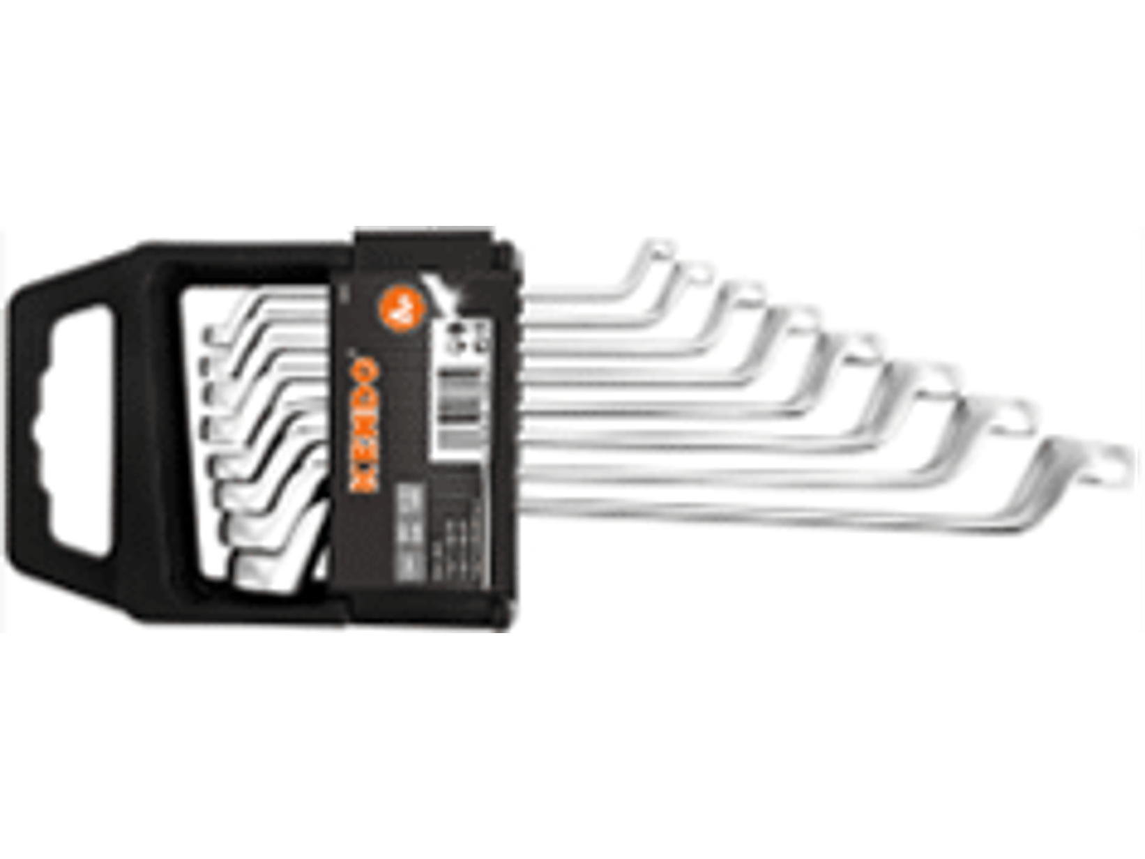 Jgo. llaves corona/corona acodada 75º, 6 a 22mm, 8pzas.