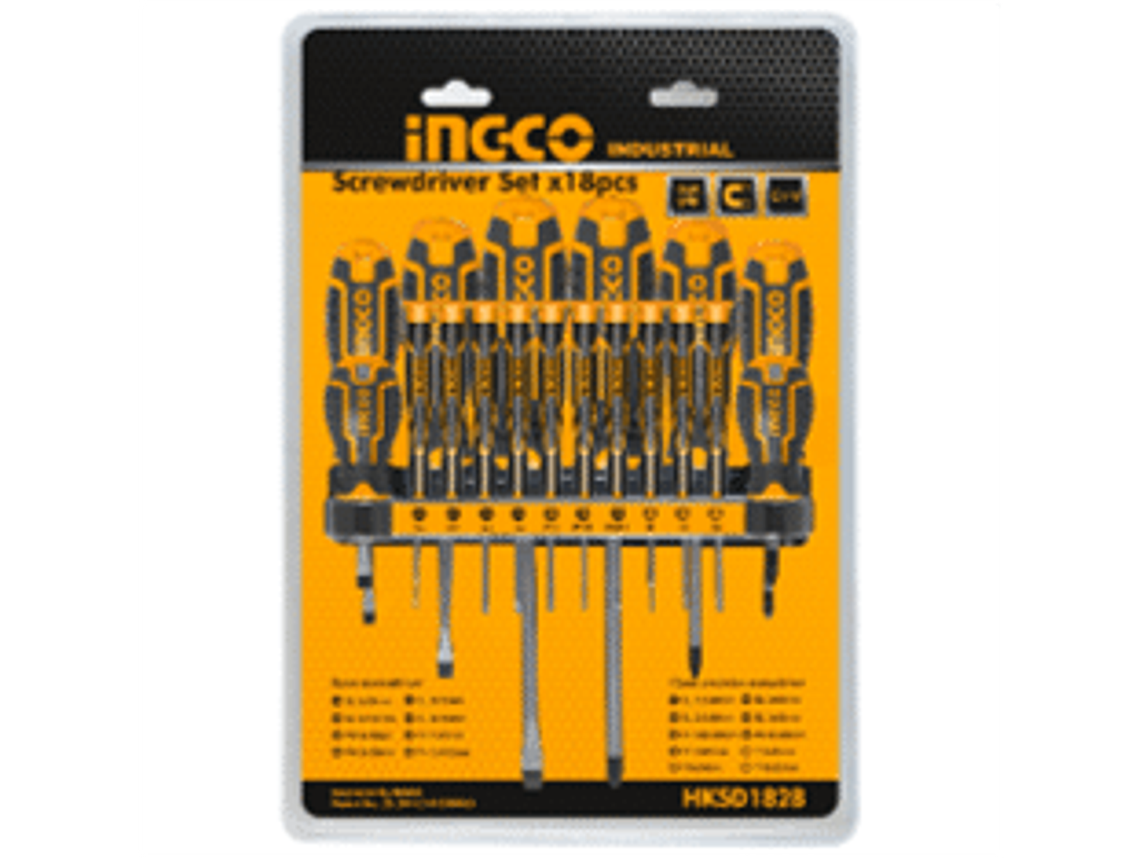 Juego de 18 destornilladores: 8 de paleta y cruz + juego de 10 destornilladores de precisión paleta, cruz y torx