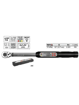 Llave de torque digital cuadrante 1/2