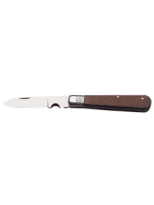 Navaja para electricista, plegable, mango de madera