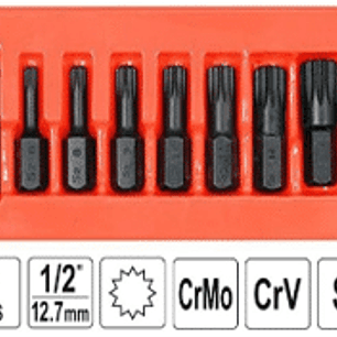 Juego de puntas imbus de impacto M6, M8, M9, M10, M12, M14, M16, M18 y adaptador de 1/2 