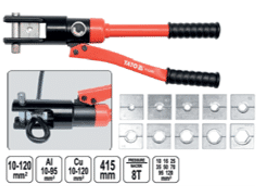 Alicate hidráulico 10-120 mm2