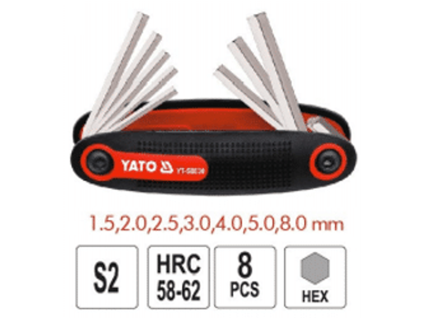 Juego de llaves allen tipo navaja