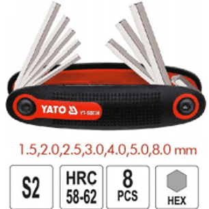 Juego de llaves allen tipo navaja