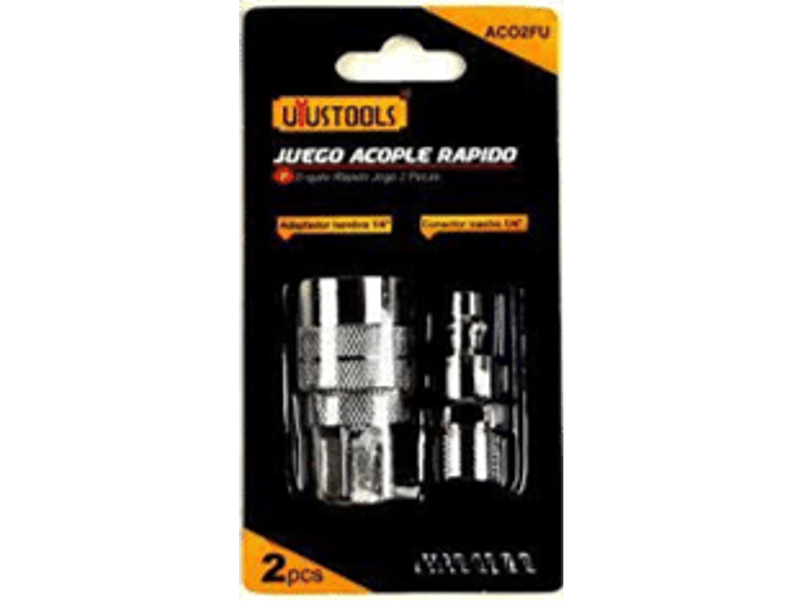JUEGO DE ACOPLES MACHO Y RAPIDO 1/4 (2 PIEZAS)