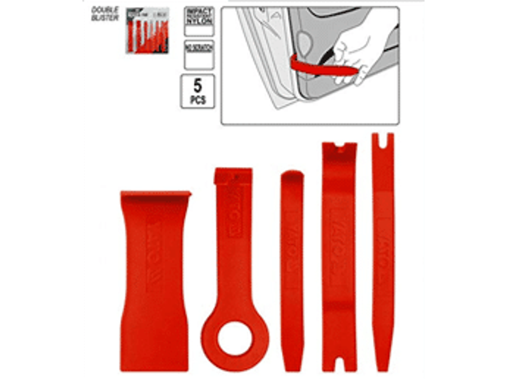 Set de removedores de tapiz, 5 piezas