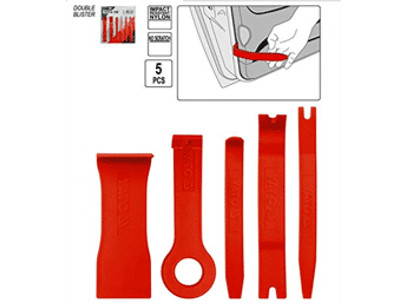 Set de removedores de tapiz, 5 piezas
