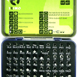 JUEGO 61 PUNTAS + PORTAPUNTAS MAGNÉTICO 1/4