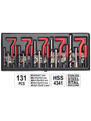 Juego de reparación de hilos (helicoil) M5 - M12