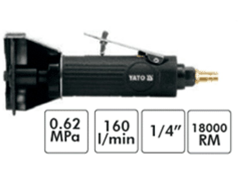 Esmeril neumático 75 mm, 160 l/min, 0