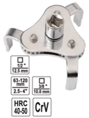 Llave para filtro de aceite 1/2-3/8
