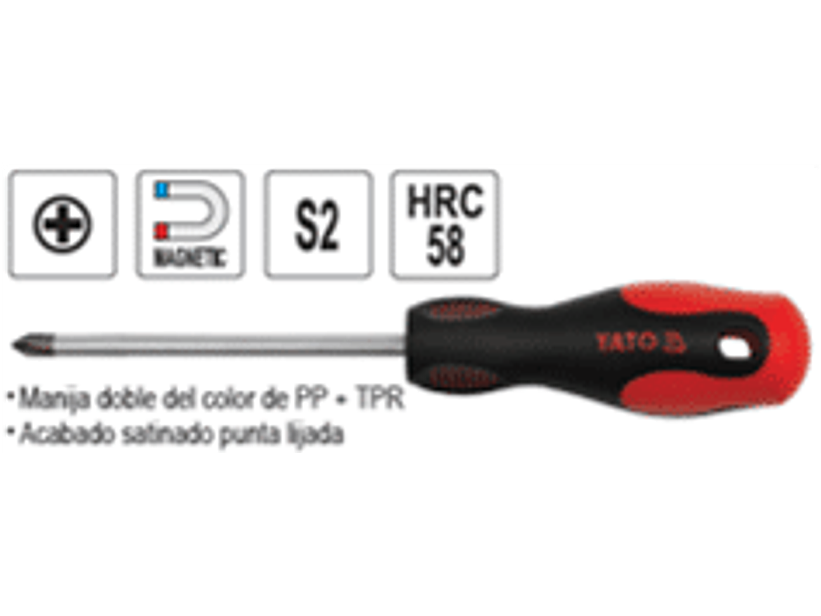 Destornillador cruz PH 0 x 75 mm