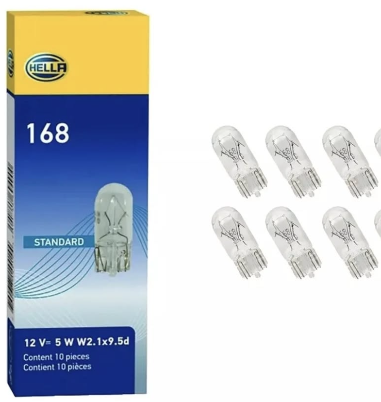 HELLA CAJA DE 10 AMPOLLETAS T10 - Miniatura 1