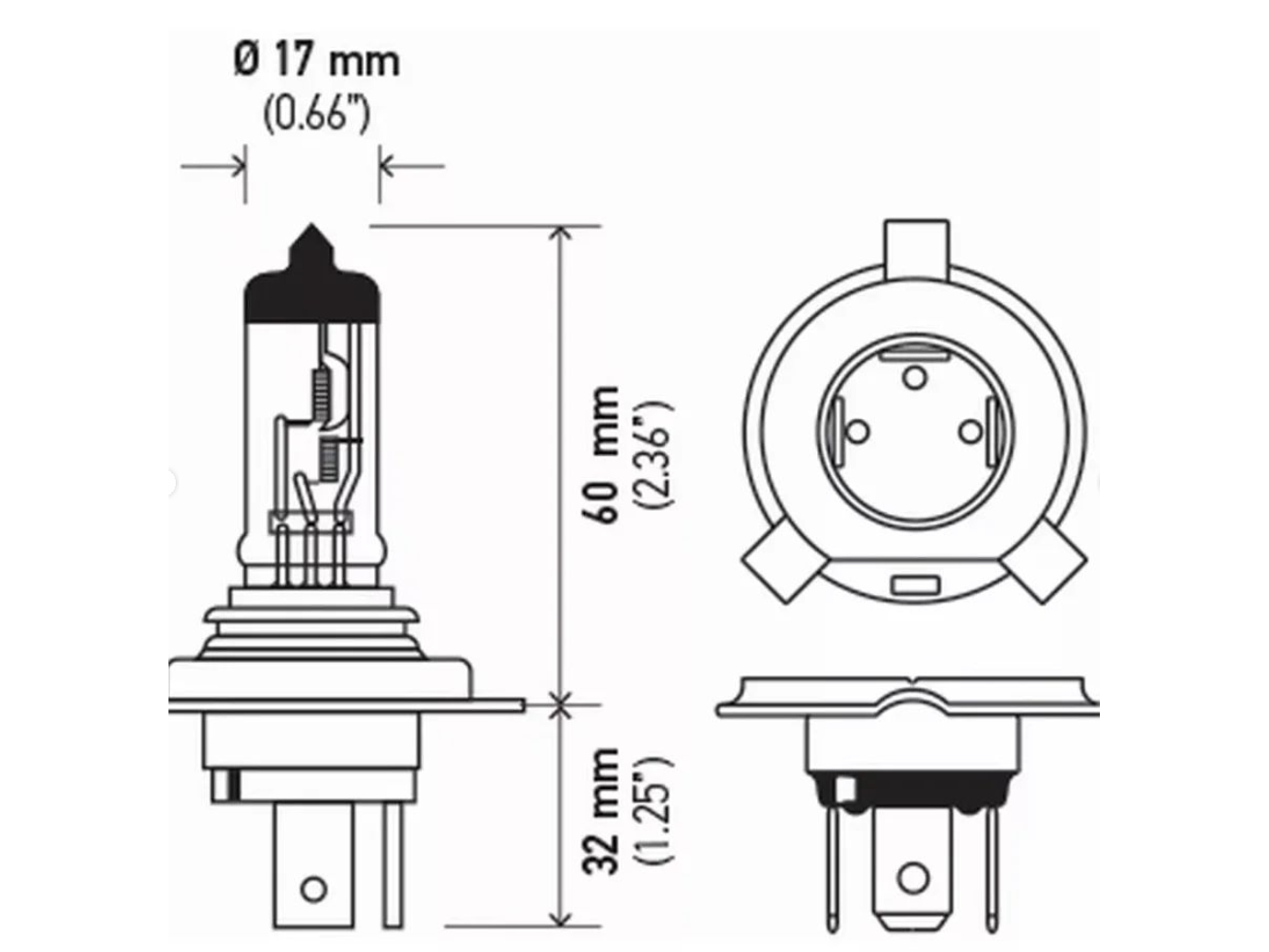 MPOLLETA HELLA H4 12v 60/55w 3