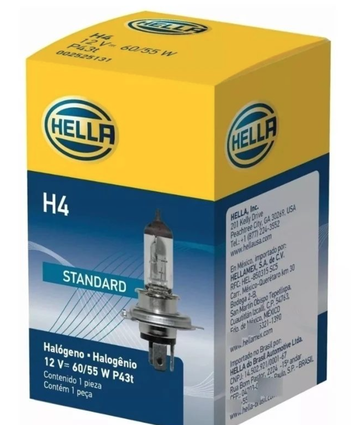 MPOLLETA HELLA H4 12v 60/55w - Miniatura 1