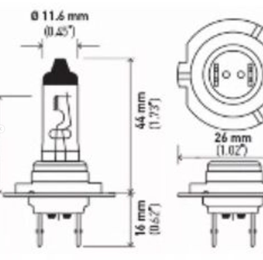 HELLA AMPOLLETA HALOGENAS H7 - Miniatura 2