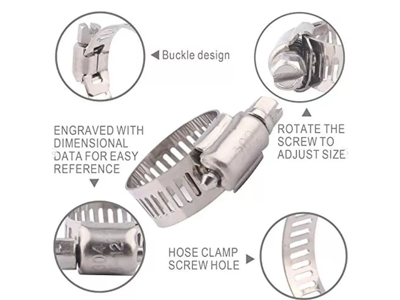 ABRAZADERAS DE ACERO INOXIDABLE 2