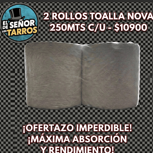 pack 2 rollos papel tipo nova 