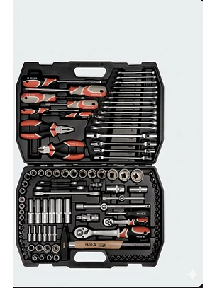 MALETA CON 109 HERRAMIENTAS: SET DADOS Y HERRAMIENTAS 1/4