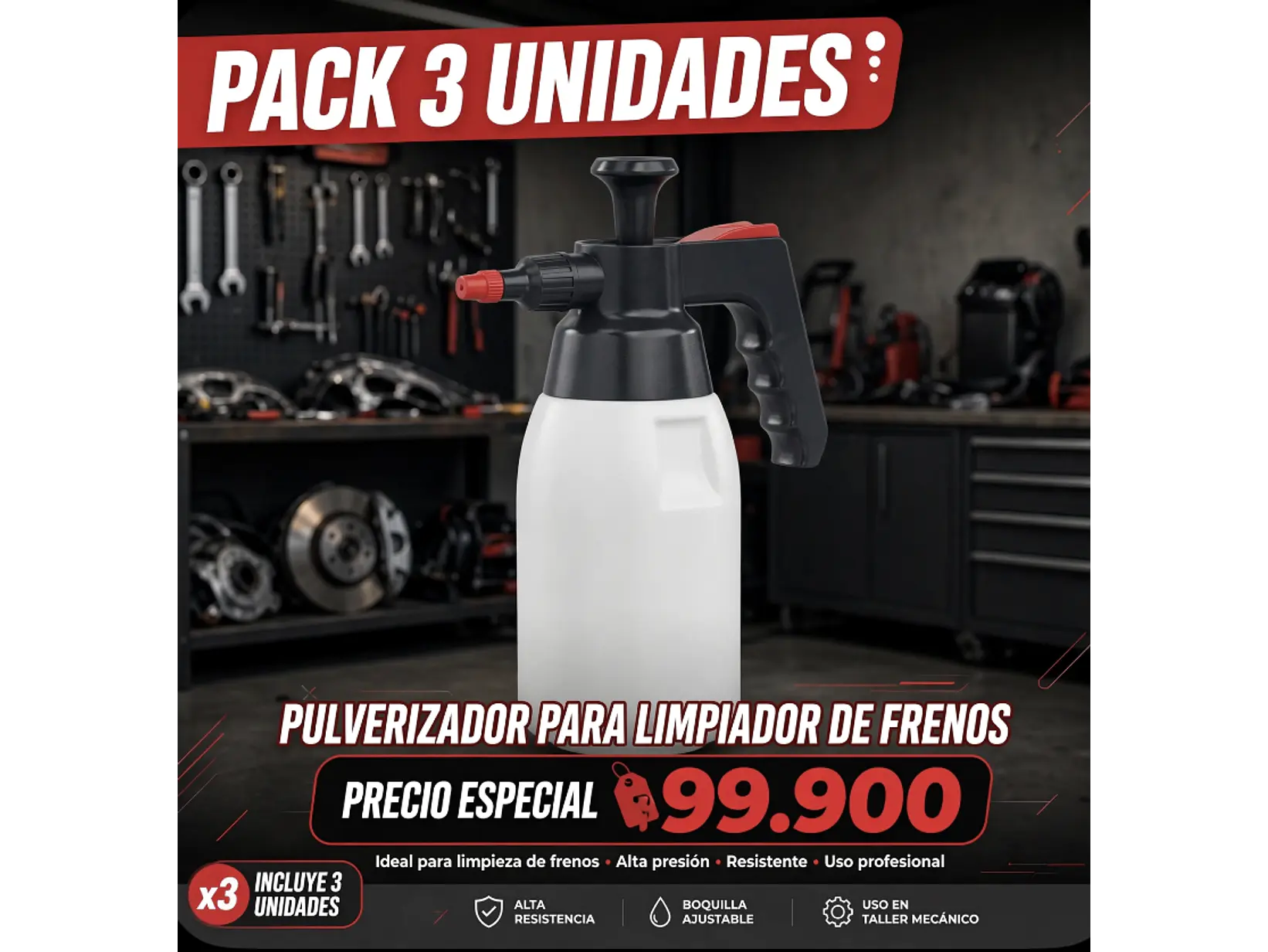 Promoción pulverizadores de limpiador de frenos  