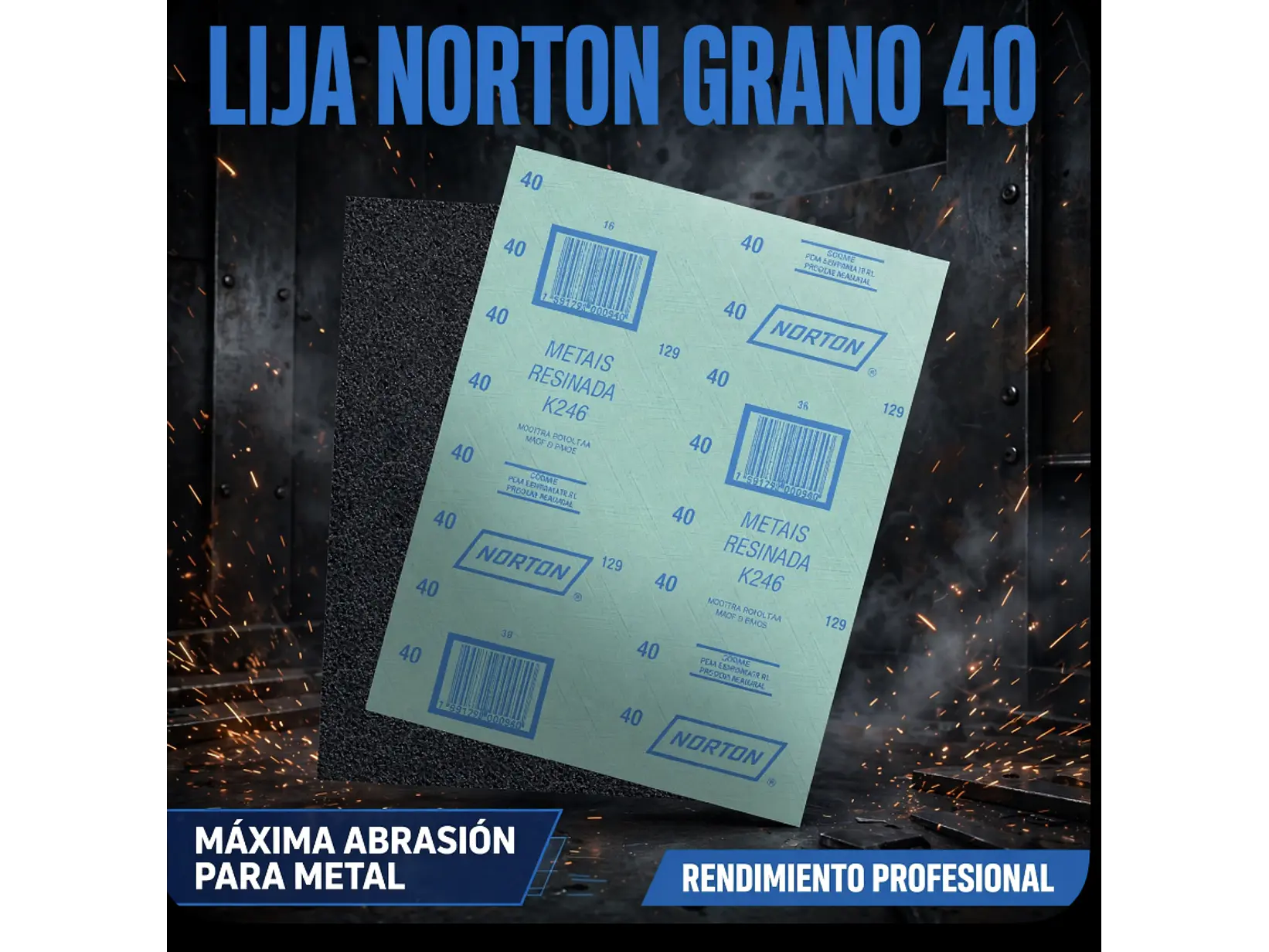 lija  Norton grano 40 