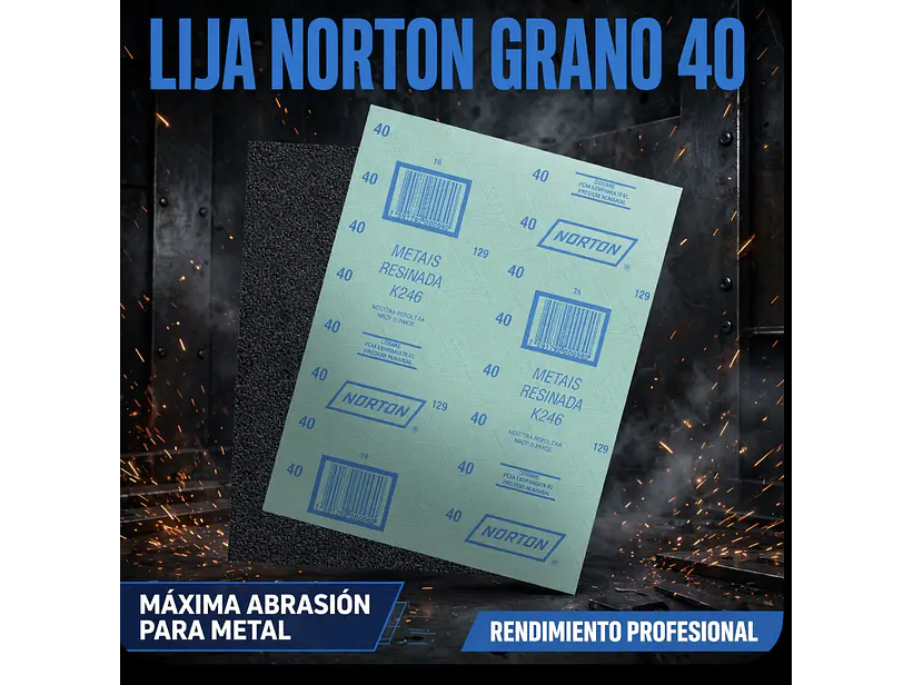 lija  Norton grano 40 