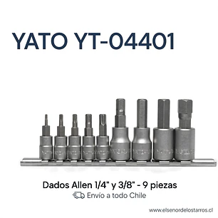 Juego de dados allen de 1/4
