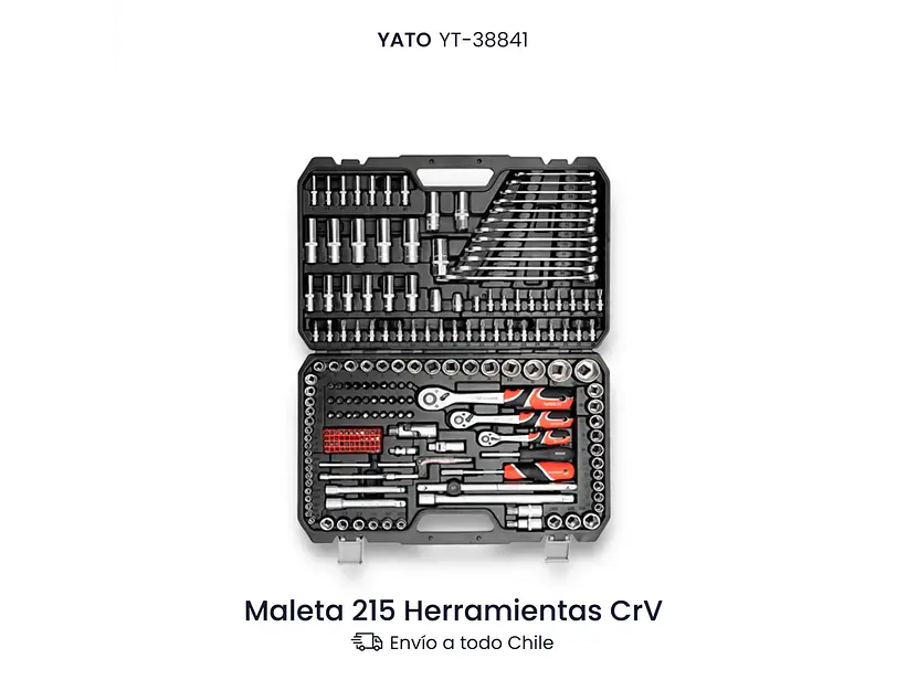 MALETA CON 215 HERRAMIENTAS