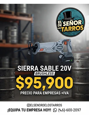 Promoción sierra sable 20v 