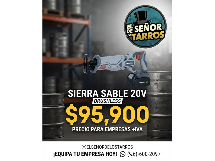 Promoción sierra sable 20v 