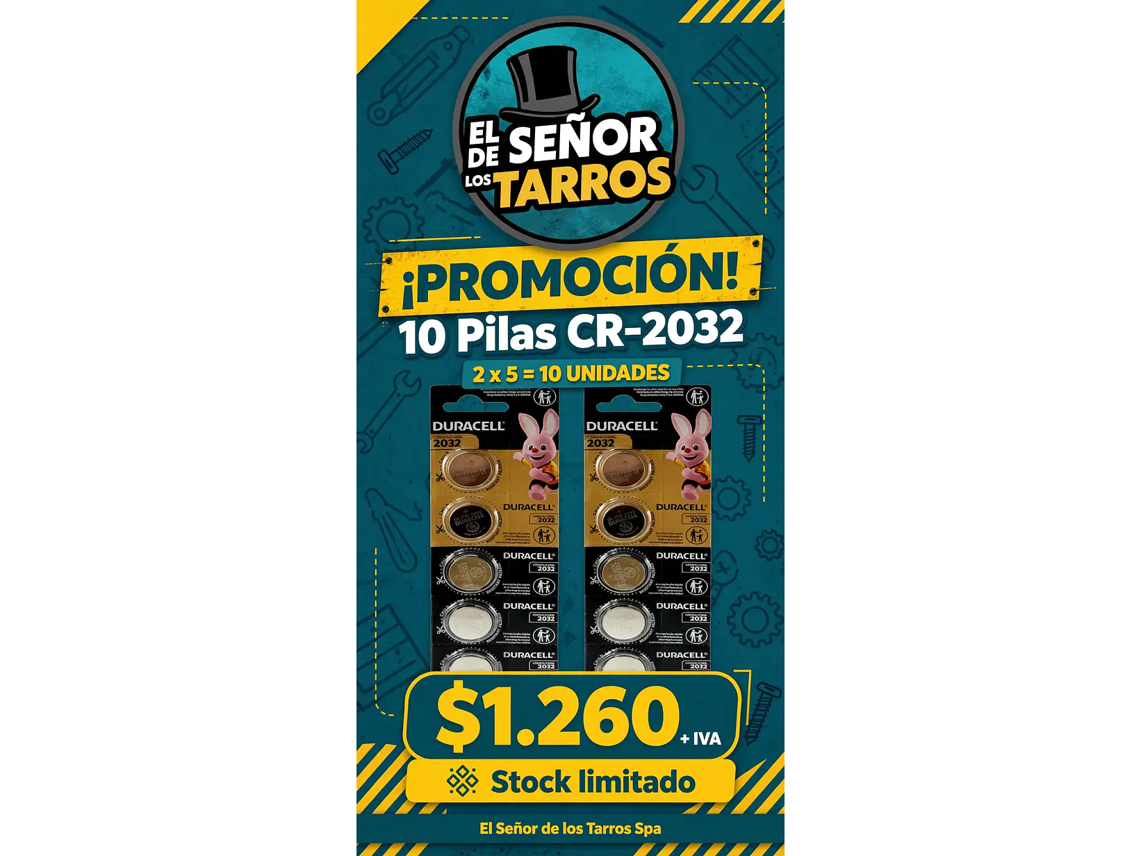 promoción  pilas CR2032