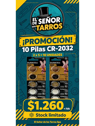 promoción  pilas CR2032