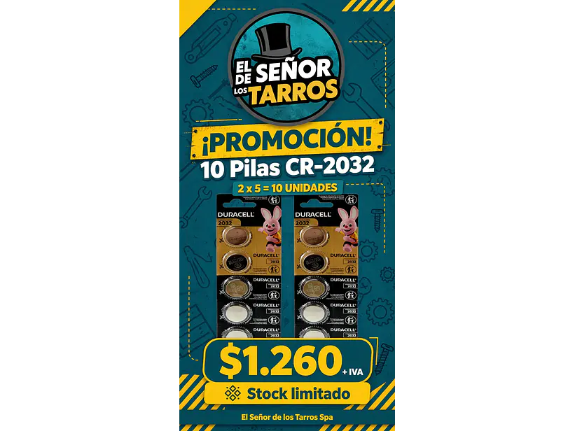 promoción  pilas CR2032