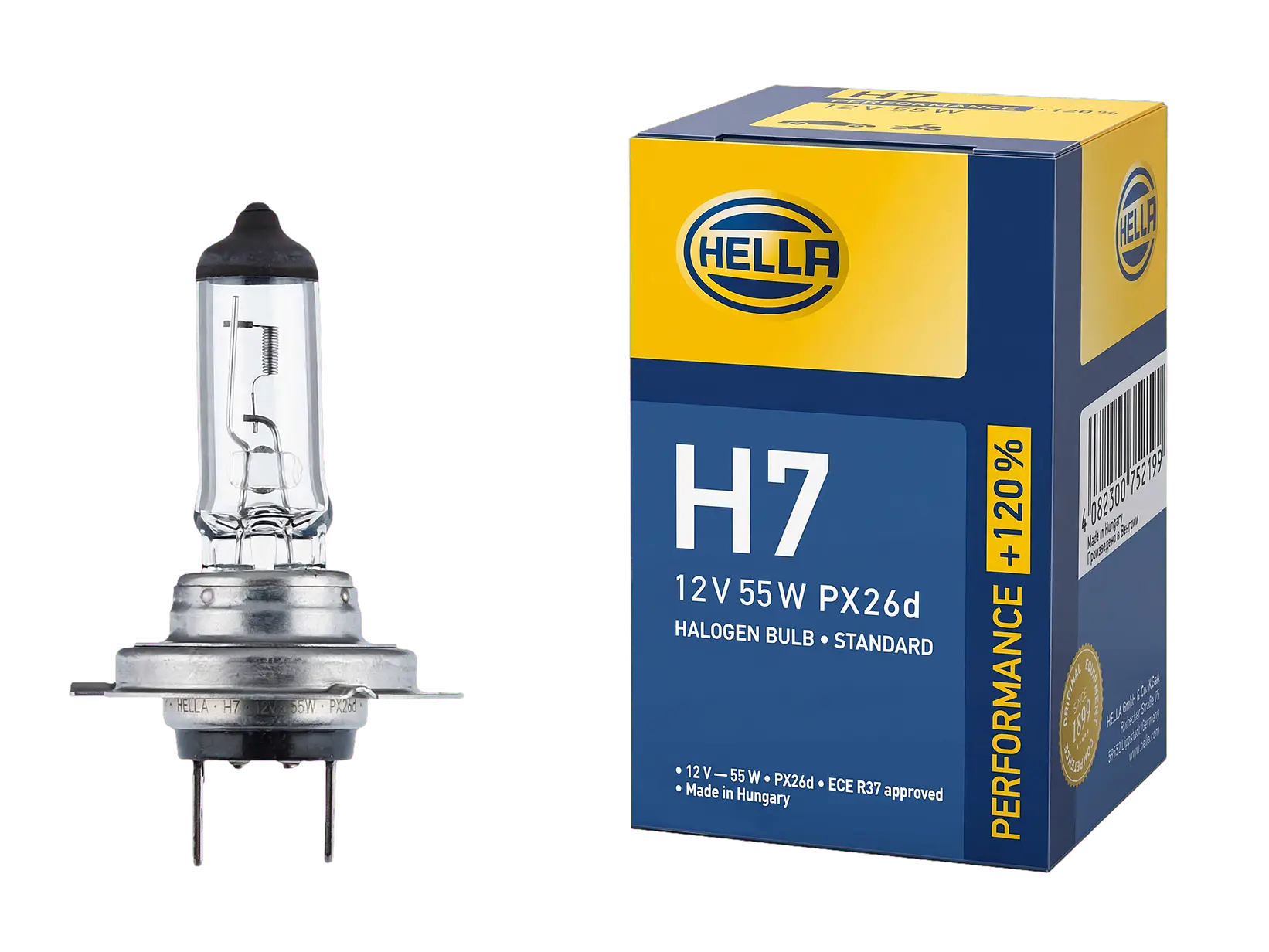 Ampolleta halogena H7 12V 55W Hella PX26d