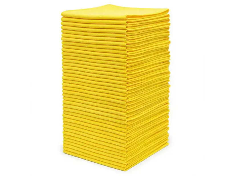 Pack 30 panos de microfibra 40x40 cm amarillo