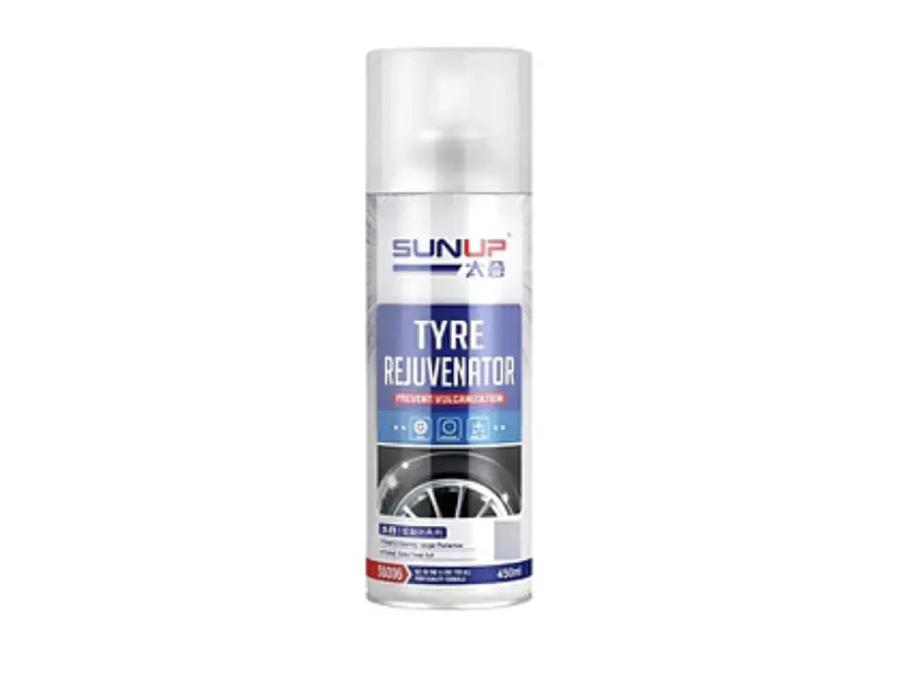 Renovador abrillantador de neumaticos en aerosol 450 ml Sunup