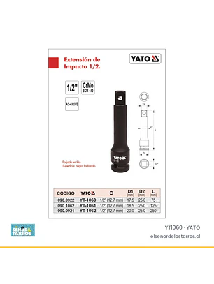 Extensión de impacto 1/2