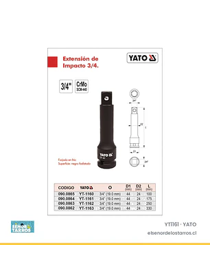 Extensión de impacto 3/4