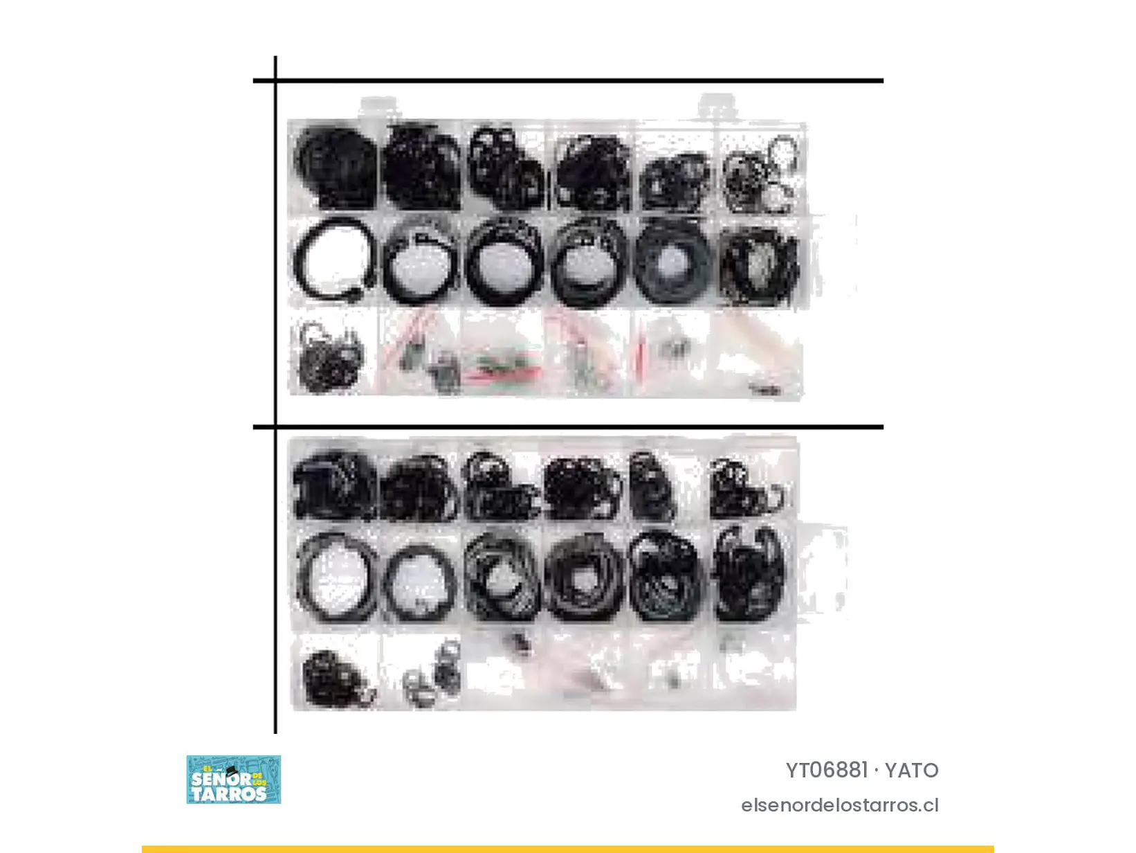 Display de seguros seeger internos, 300 unidades