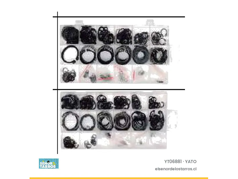 Display de seguros seeger internos, 300 unidades