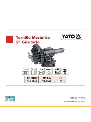 Tornillo de banco con mordazas para tubo