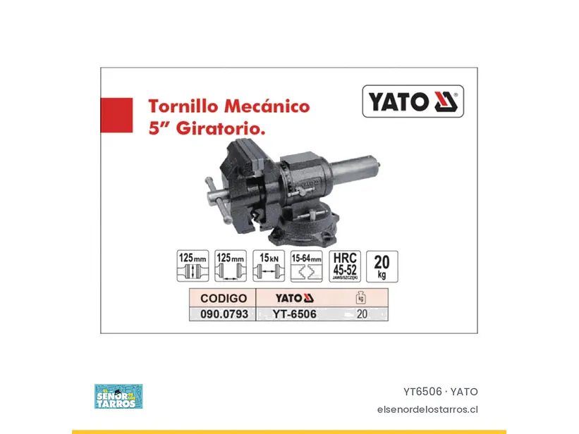 Tornillo de banco con mordazas para tubo