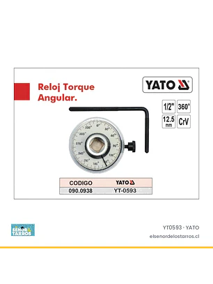 Llave de torque angular 1/2
