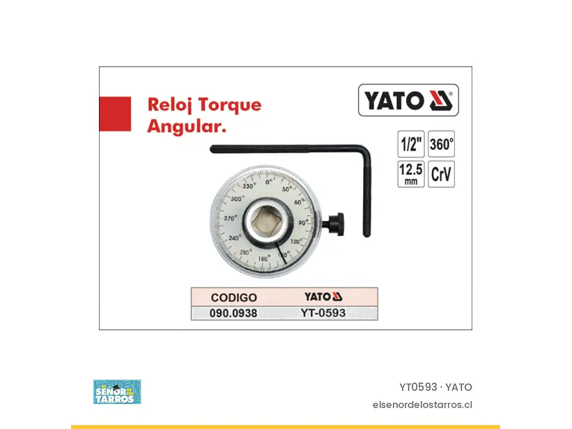 Llave de torque angular 1/2