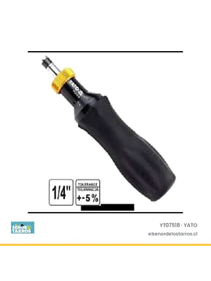Destornillador de torque 1/4