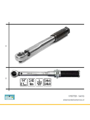 Llave de torque 1/4