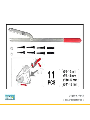 Llave para tensar correas y poleas