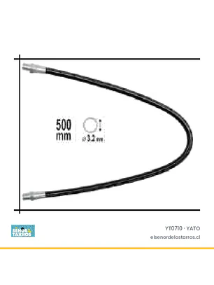Flexible para engrasadora 500 mm