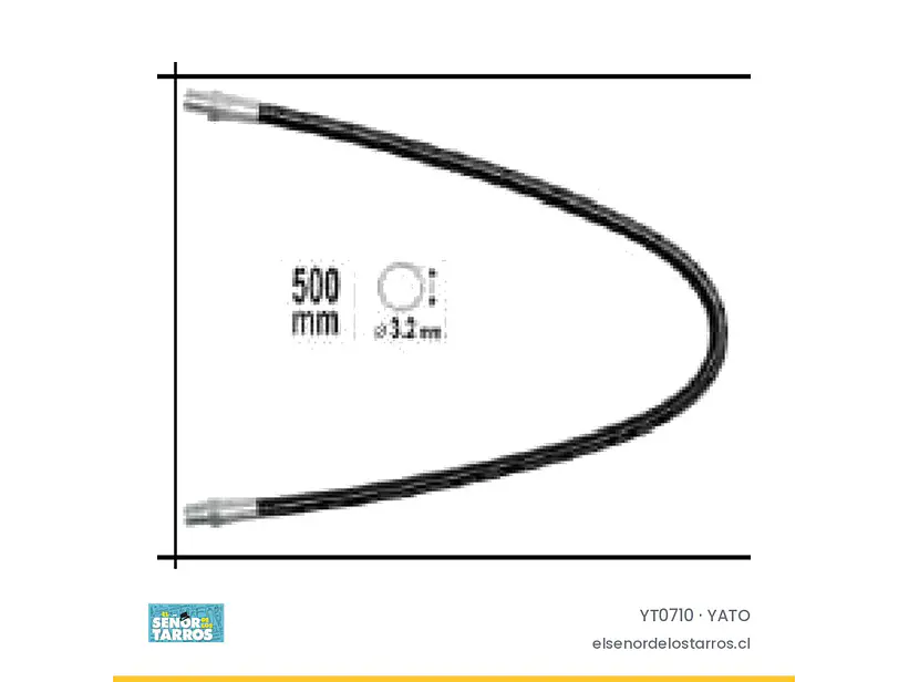 Flexible para engrasadora 500 mm