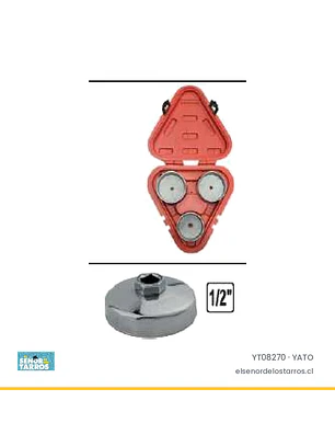 Llave de filtro tipo copa, 6 a 36 mm